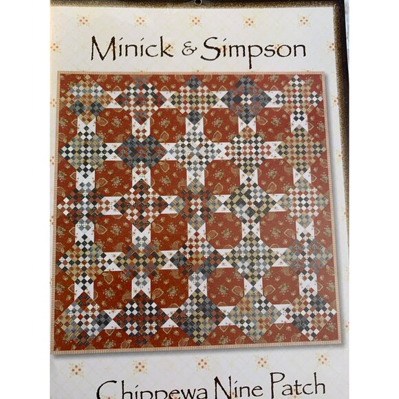 Minick & Simpson Chippewa Nine Patch Quilt Pattern - New - Picture 8 of 9